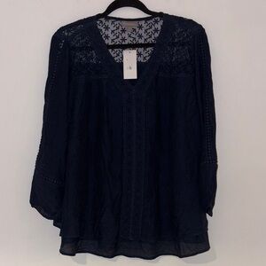 Style & Co. Elegant Dark Blue Blouse
